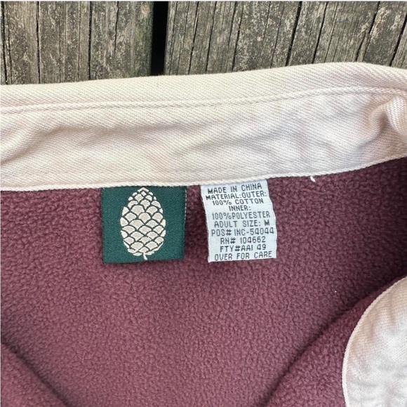 Stio cream cotton fleece lined button up shacket - Picture 5 of 7